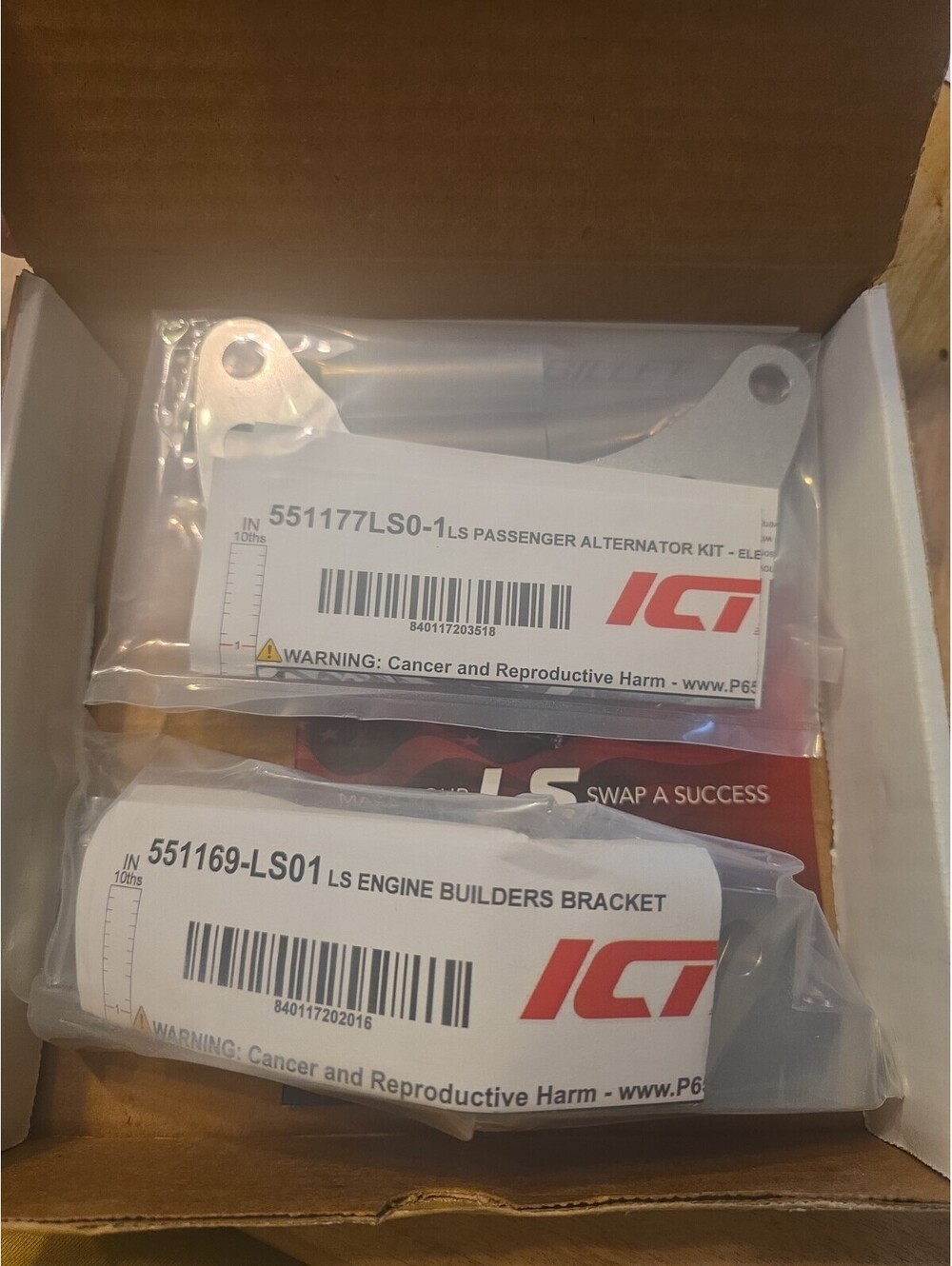 LS Corvette Spacing Low Mount Alternator Bracket for Electric or Remote Water...